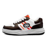 Custom Brown Orange Cleveland Shoes Personalized Sneaker FN032-D020389-8